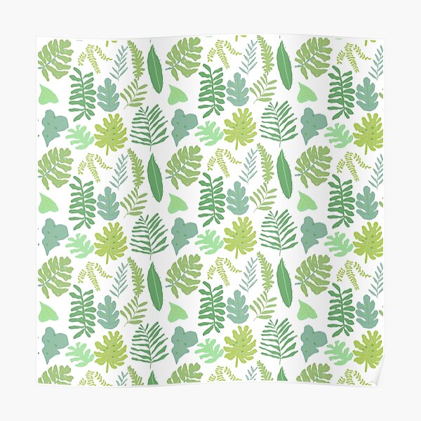 Tropical Leaves Poster