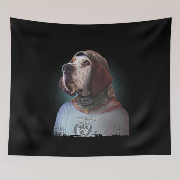 Item preview, In Dog We Trust- Spiritual Hound Dog designed and sold by Merch-Tees.