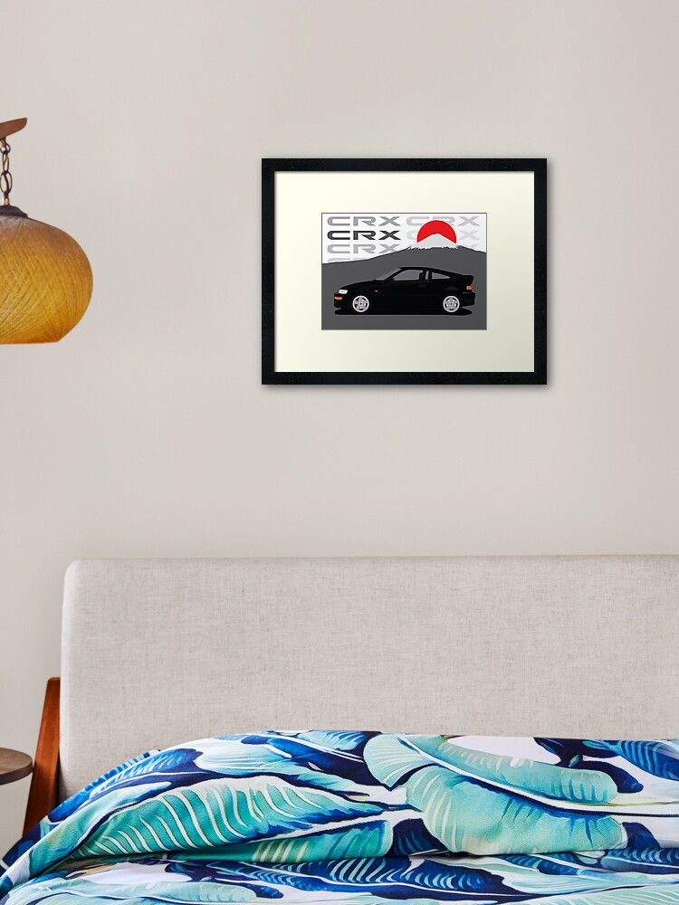 Honda CRX - Mugen .2 side Framed Art Print for Sale by José Bagulho