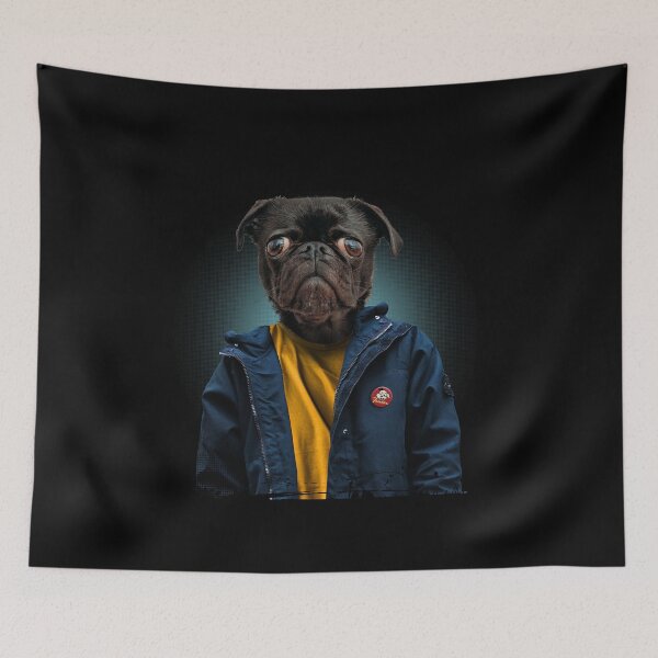 Item preview, Parker Jacket Pug Dog designed and sold by Merch-Tees.