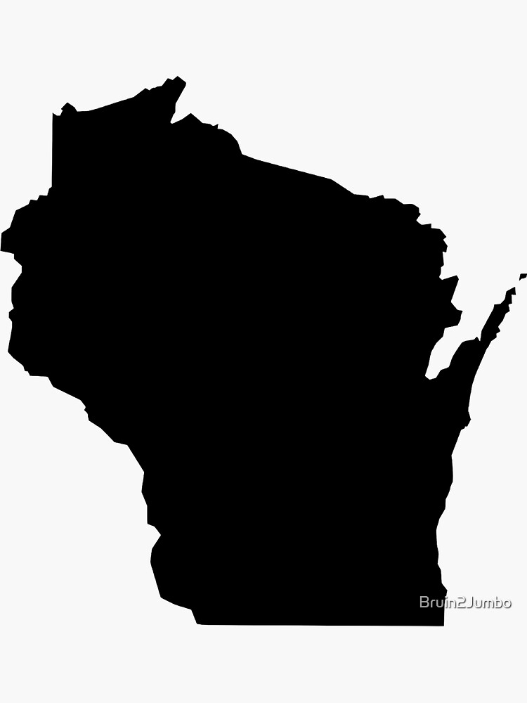 Wisconsin Premium and Jumbo State Map Magnet Set 