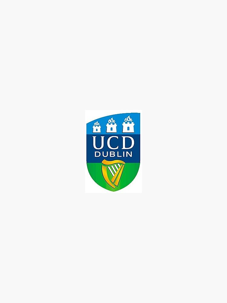 quot UCD University College Dublin sticker quot Sticker for Sale by