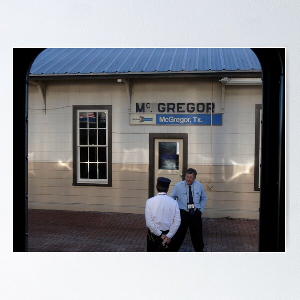 Item preview, Conductor Greets Agent at McGregor, Texas Station designed and sold by Jack McCabe.
