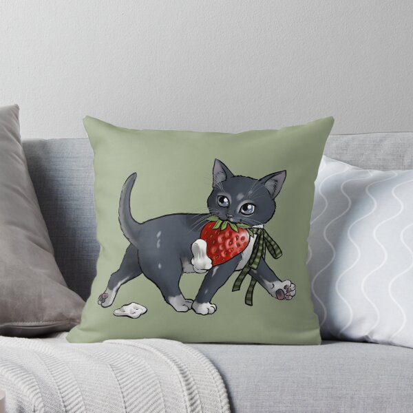 Item preview, Strawberries and Cream Thief Kitten Tea Party designed and sold by ninniku.