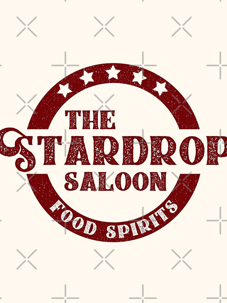 The Stardrop Saloon Pub Logo | Stardew Valley | Burgundy Logo by surik-