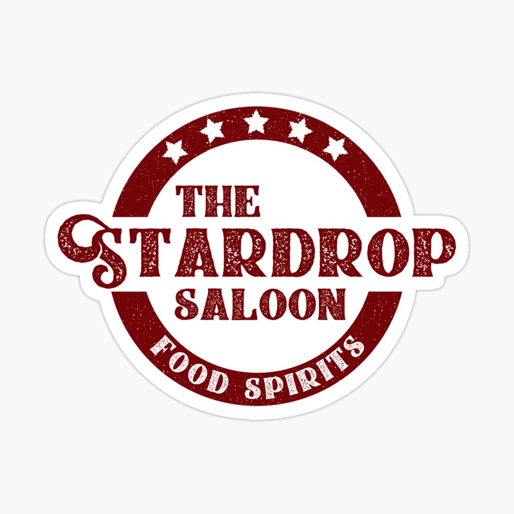 The Stardrop Saloon Pub Logo Stardew Valley Burgundy Logo Laptop Sleeve By Surik Redbubble