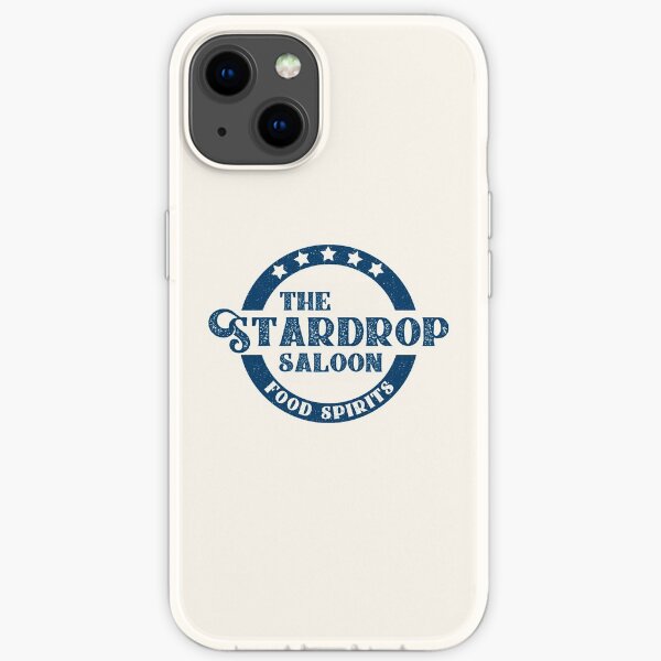 The Stardrop Saloon Pub Logo | Stardew Valley | Navy Logo iPhone Soft Case