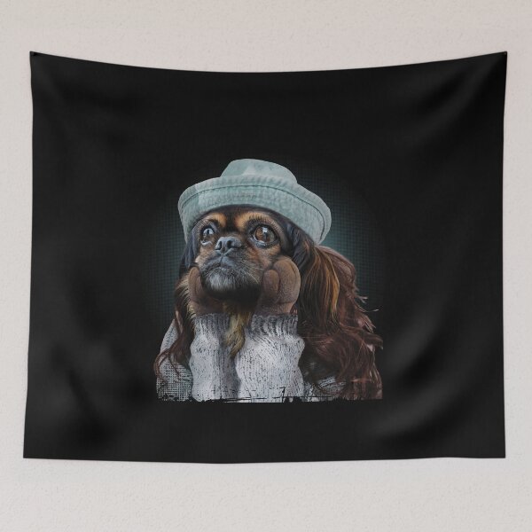 Item preview, Forlorn Long Eared Spaniel designed and sold by Merch-Tees.