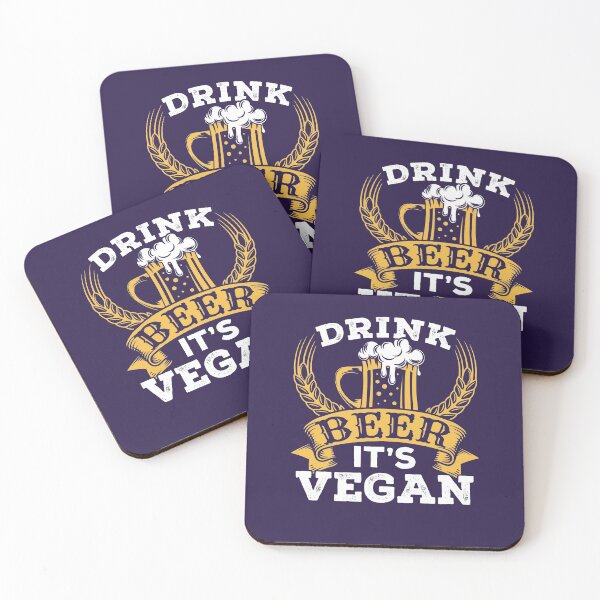 Item preview, Drink Beer It's Vegan designed and sold by jaygo.