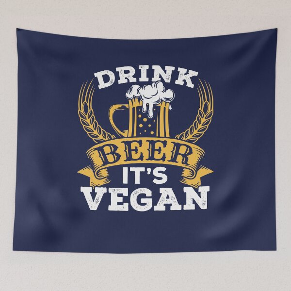 Item preview, Drink Beer It's Vegan designed and sold by jaygo.