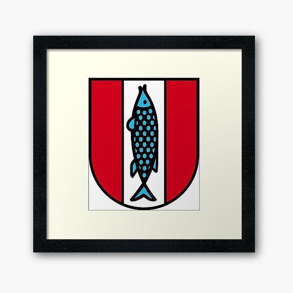 Vista previa del artículo con la obra «Escudo de armas de Kaiserslautern, Alemania», diseñado y vendido por PZAndrews.