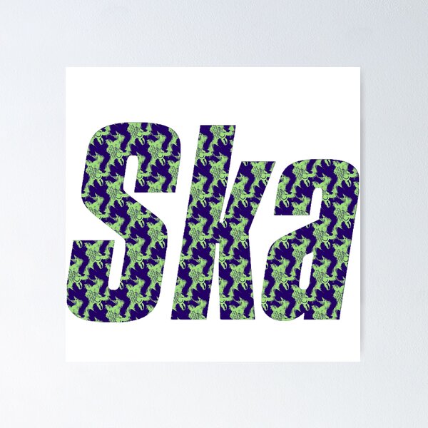 Item preview, Ska - Two Tone (Black n Green) designed and sold by weavernap.