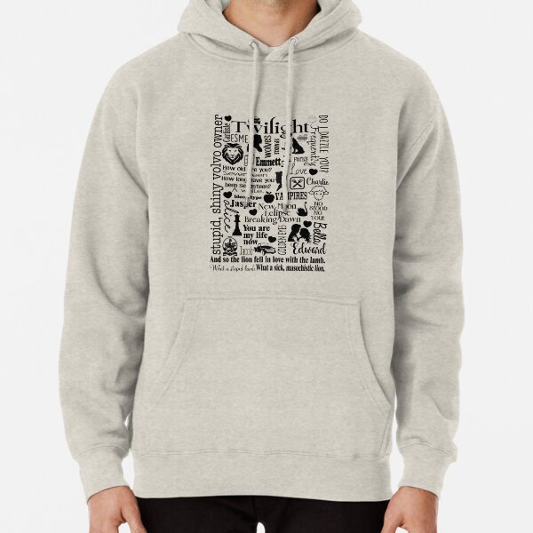 Twilight Themed Sub Way Art Graphic Pullover Hoodie