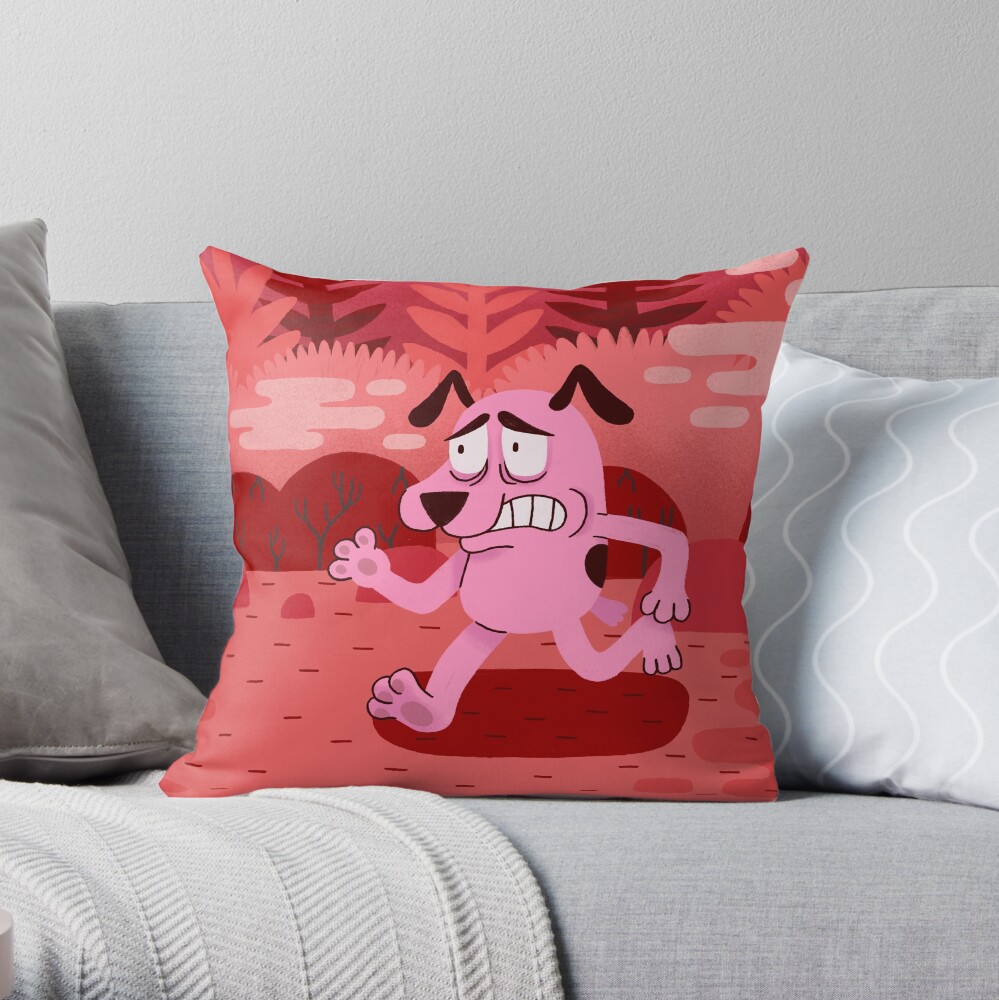 Fear and Courage Throw Pillow