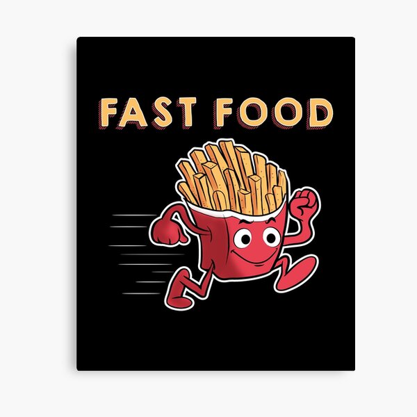 Item preview, Cute & Funny Fast Food Running French Fries Punny designed and sold by perfectpresents.
