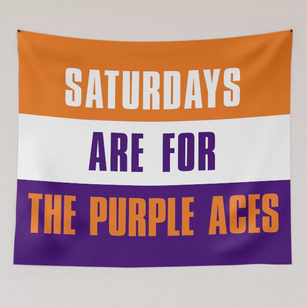 Item preview, Saturdays are for The Purple Aces, University of Evansville designed and sold by elhefe.