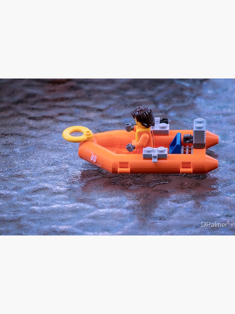 lego orange boat