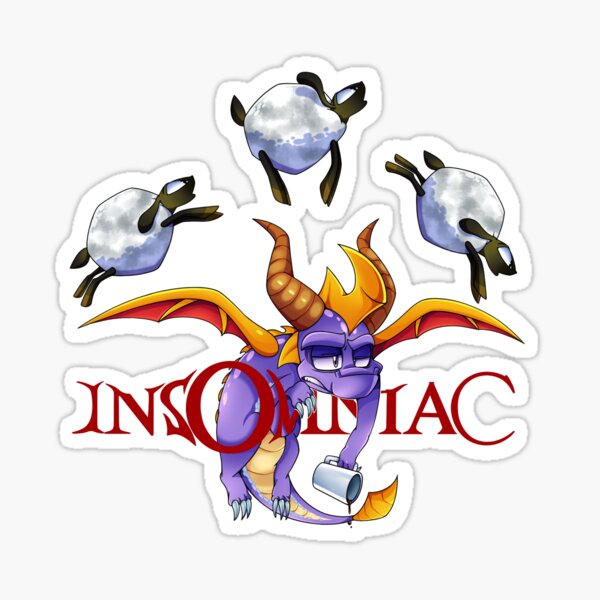 Vista previa del artículo con la obra «Insomnio», diseñado y vendido por 8BitBritt.