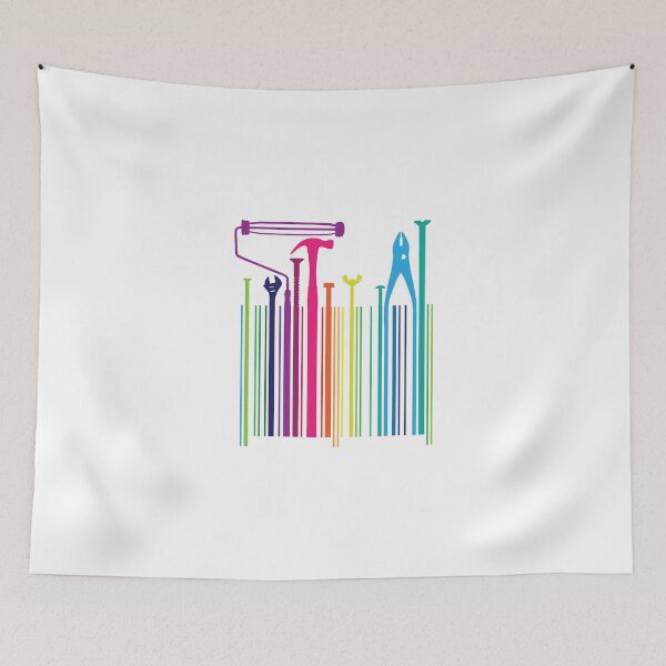 Item preview, Funny Worker Tradesman Barcode Tool designed and sold by phoxydesign.