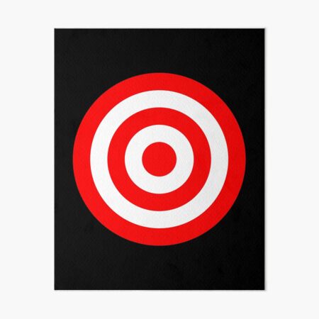 Bullseye Target Red & White Shooting Rings Tank Top by Phoxy Design