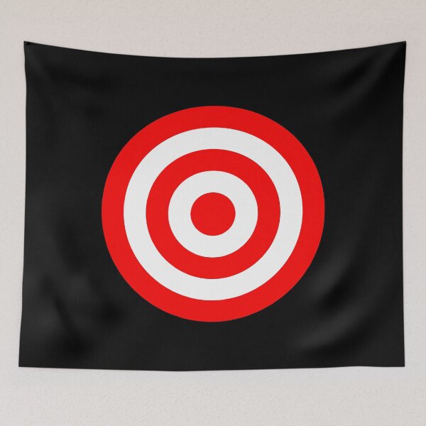 Item preview, Bullseye Target Red & White Shooting Rings designed and sold by phoxydesign.