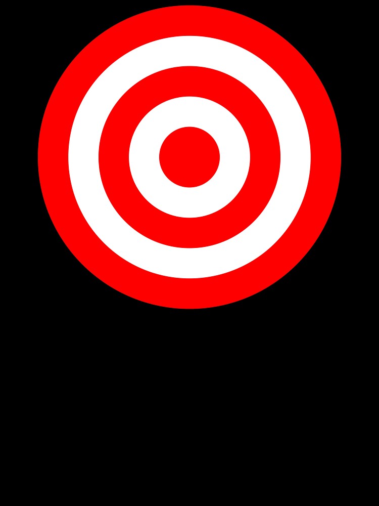 Bullseye Target Red White Shooting Rings" Kids T-Shirt for Sale by phoxydesign | Redbubble