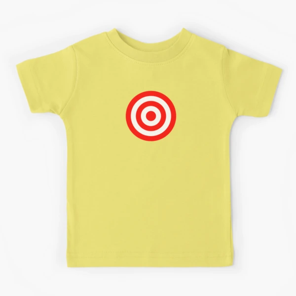 Bullseye Target Red & White Shooting Rings Kids T-Shirt for Sale by  phoxydesign