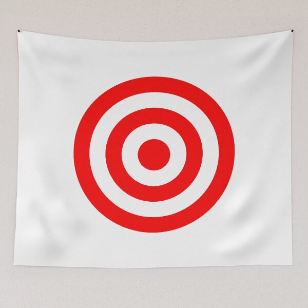 Item preview, Bullseye Target Red & White Shooting Rings designed and sold by phoxydesign.
