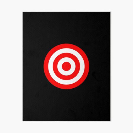  (Print on Back) Vintage Bullseye Target Bulls Eye