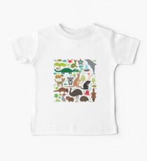 Australia: koala, snake, turtle, crocodile, kangaroo, dingo Baby Tee