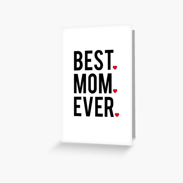 Artikel-Vorschau von Beste Mama aller Zeiten, Wortkunst, Textdesign mit roten Herzen, designt und verkauft von beakraus.