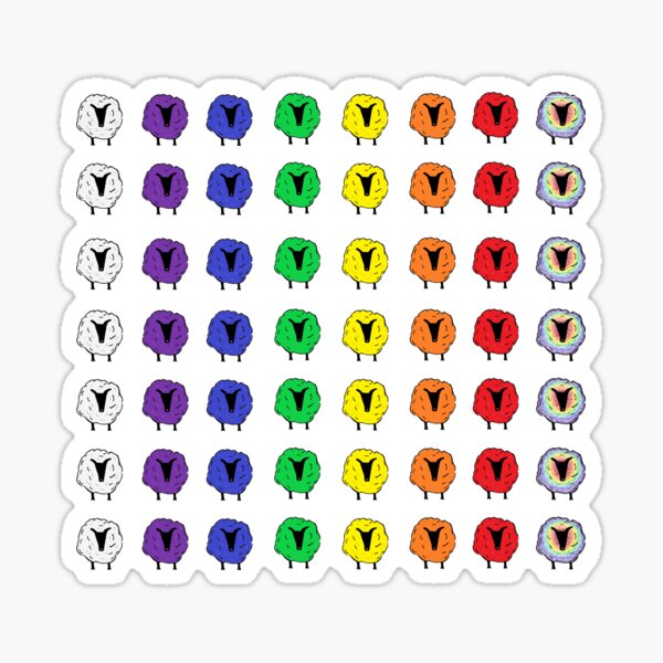 Muli-color EwEs Sticker