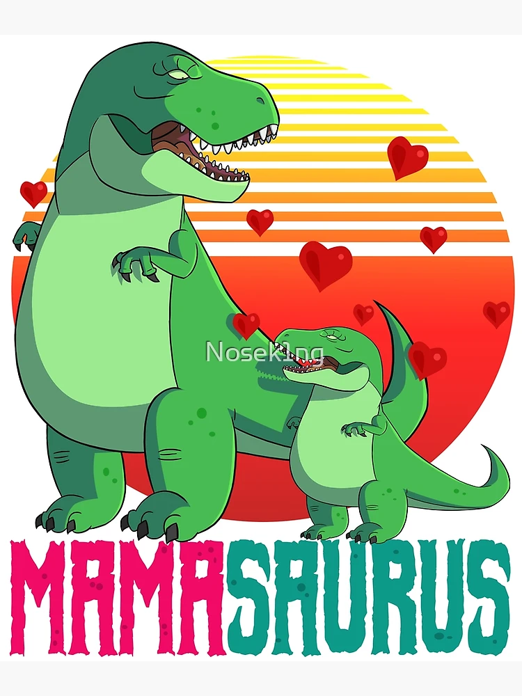 Mama Mug - Mamasaurus T-Rex Dinosaur Funny Mama Saurus Family Matching Cup  For Mother's Day/Father's Day - Family Coffee Mug 15oz 