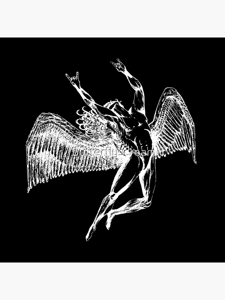 ICARUS THROWS THE HORNS - white ***FAV ICARUS GONE? SEE BELOW*** by butterflyscream
