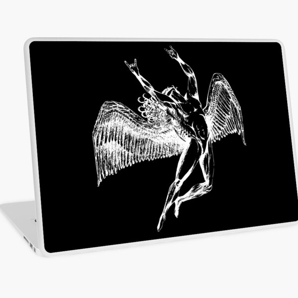 ICARUS THROWS THE HORNS - white ***FAV ICARUS GONE? SEE BELOW*** Laptop Skin