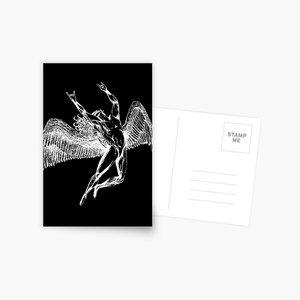 Item preview, ICARUS THROWS THE HORNS - white ***FAV ICARUS GONE? SEE BELOW*** designed and sold by butterflyscream.
