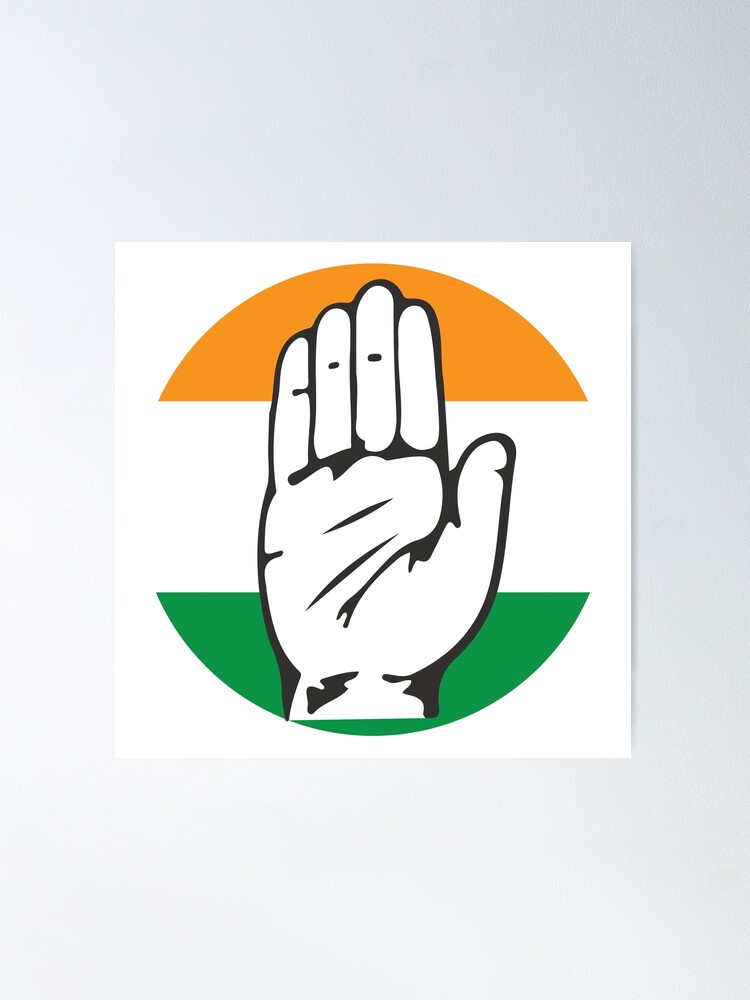 Congress Party of India Hand Symbol | Poster