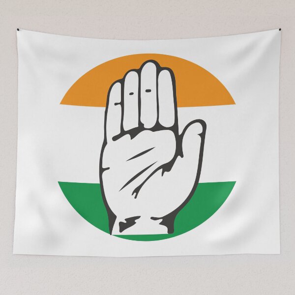 Item preview, Congress Party of India Hand Symbol designed and sold by alltheprints.