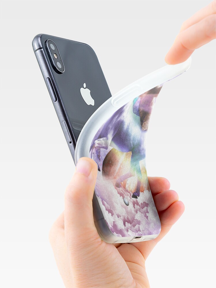 Alternate view of Epic Space Sloth Riding On Unicorn iPhone Case & Cover