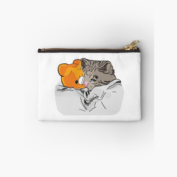 Item preview, Sad Kitten Cat Crying bed with Teddy Meme designed and sold by alltheprints.
