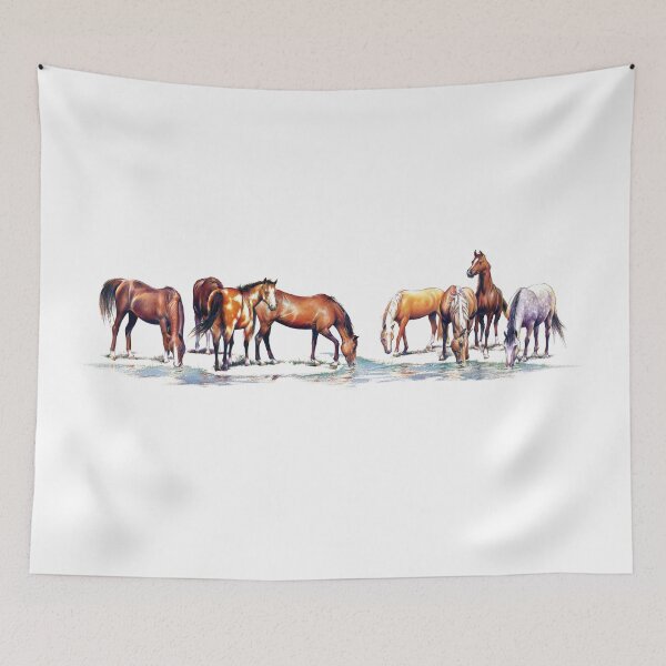 Item preview, Resting Herd of Horses designed and sold by Salmoneggs.