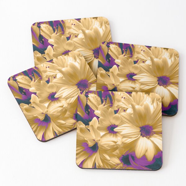 Item preview, Purple and Cream Daisies designed and sold by MOBpubdesign.