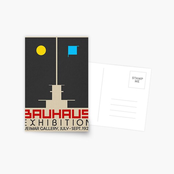 Bauhaus Exhibition III Poster / Weimar Gallery Postcard