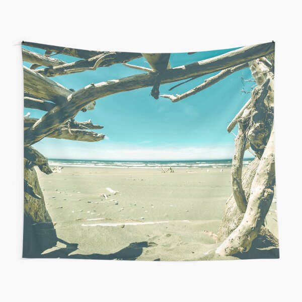 Beach Hut - Summer Time Blue Tapestry