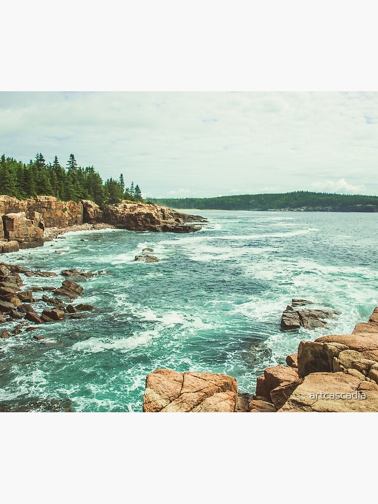 Acadia Coastline - National Park Ocean by artcascadia