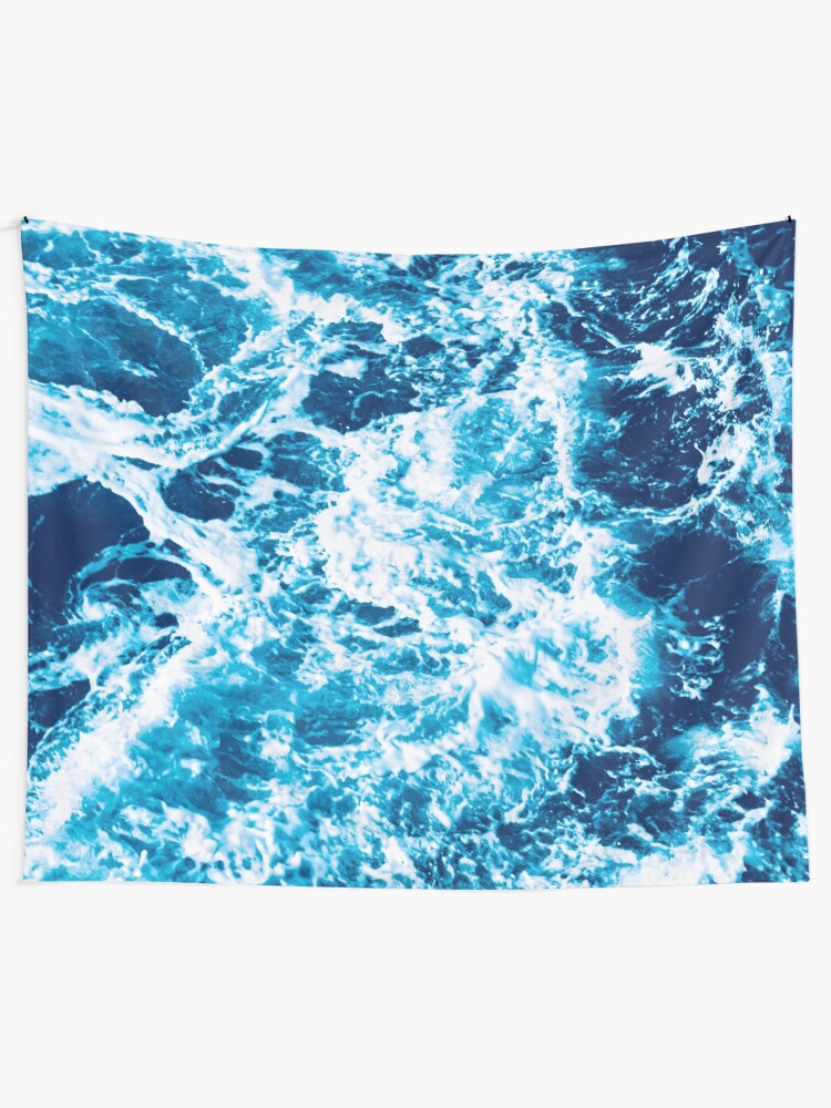 ocean wave tapestry