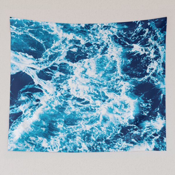 Item preview, Turquoise Ocean Wave - Electric Marbled Seas designed and sold by artcascadia.