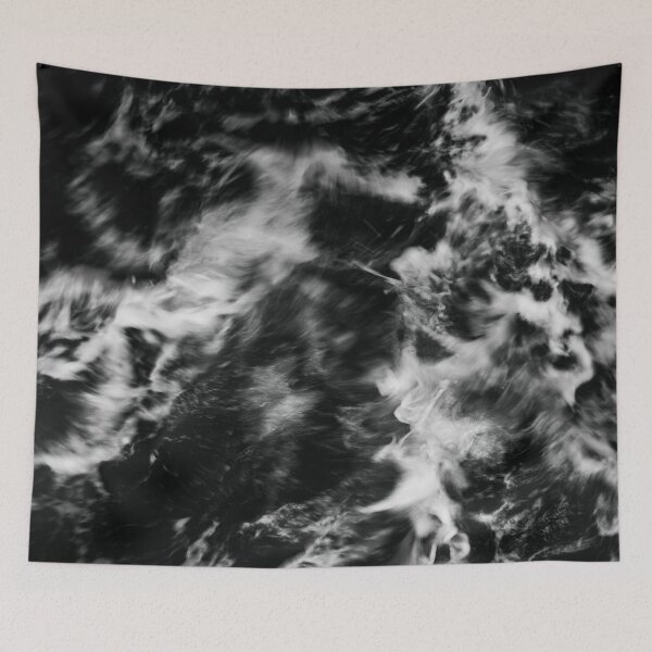 Item preview, Black and White Ocean Sea Waves designed and sold by artcascadia.