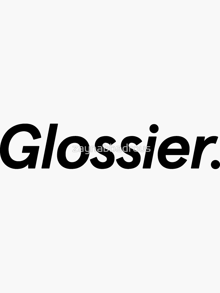 glossier sticker by zaynabbadrous