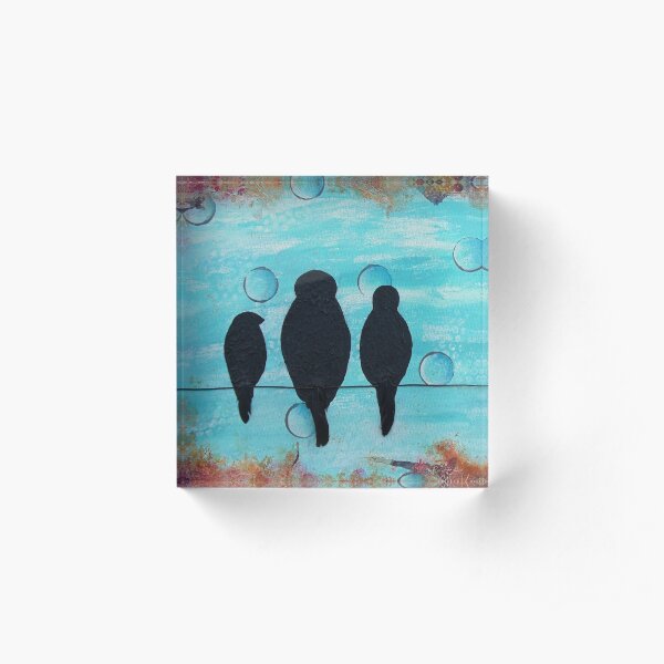 Birds On A Wire Acrylic Block